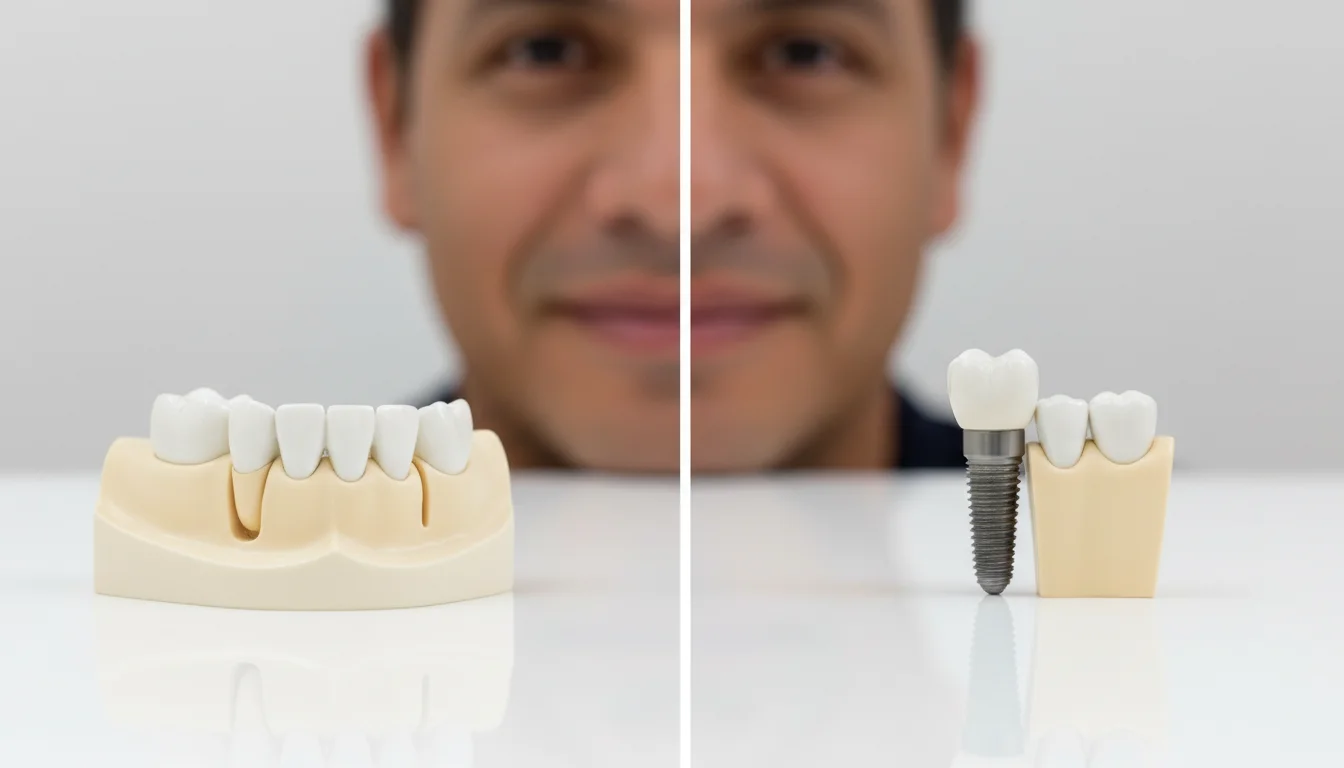 Puente dental vs. implante — implantes dentales Quito